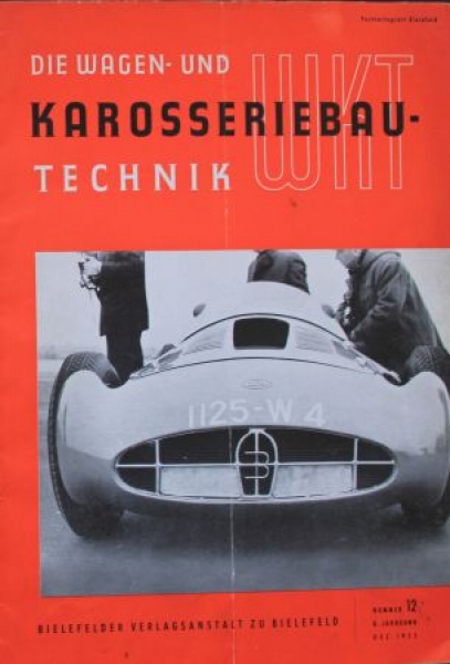 "WKT - Die Wagen und Karosseriebautechnik" Carbody Style-Magazine 1955 (5107)
